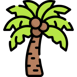 drzewo kokosowe ikona