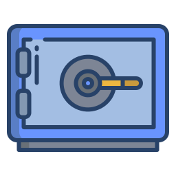 cassetta di sicurezza icona