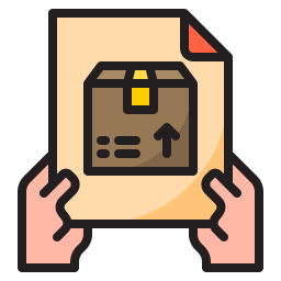 archivo de entrega icono