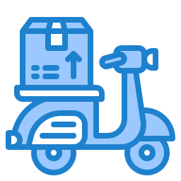 Delivery bike icon