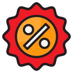 badge de réduction Icône