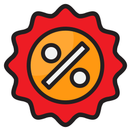 kortingsbadge icoon