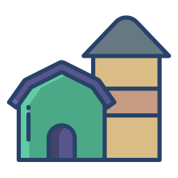 Farm house icon