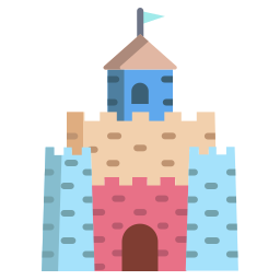 Замок из песка иконка