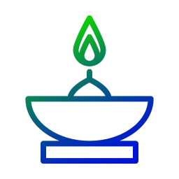 Oil lamp icon