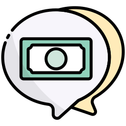 Money talk icon