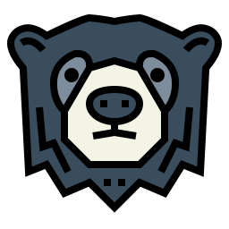 Spectacled bear icon