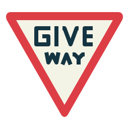 Give way icon