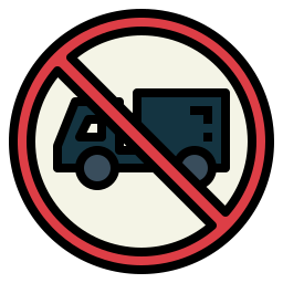 No trucks icon