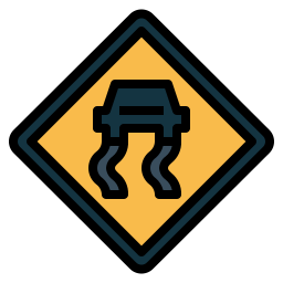 미끄러운 도로 icon