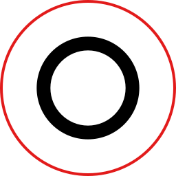 botón circular icono
