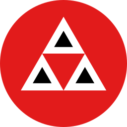 driehoek knop icoon