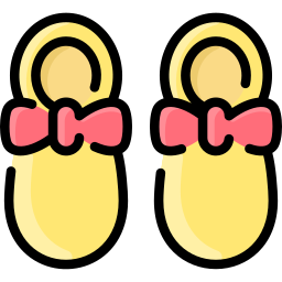 zapatos de bebé icono