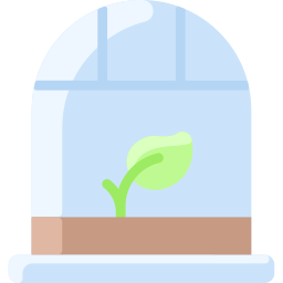 Green house icon