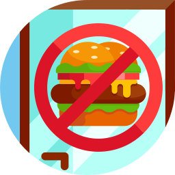 nessun hamburger icona