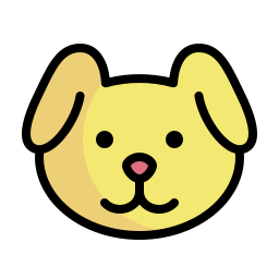 hond hoofd icoon