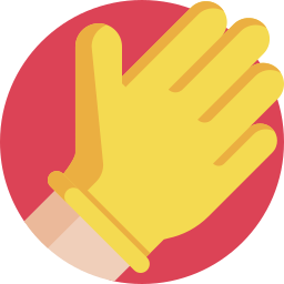 Cleaning gloves icon