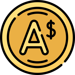 australische dollar icoon
