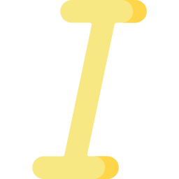 corsivo icona