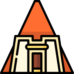 pirámides nubias icono