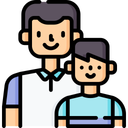 Father and son icon