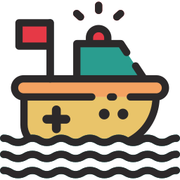 bote de salvamento icono