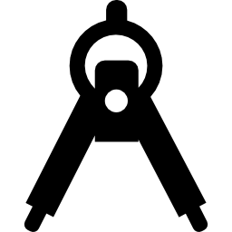 Compass maths drawing tool icon