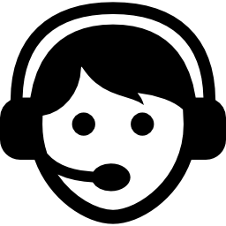 callcenter medewerker met headset icoon