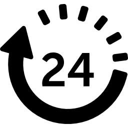 24 hours delivery icon