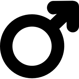 signe de sexe masculin Icône
