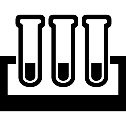 tubos de ensaio de laboratório Ícone