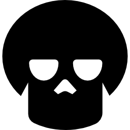 segno del cranio di pericolo icona