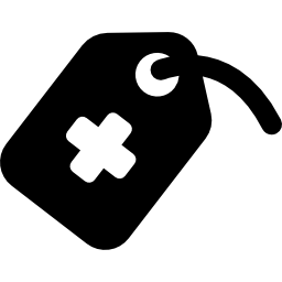 十字架の付いたタグ icon