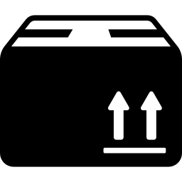doos met verpakking voor levering icoon