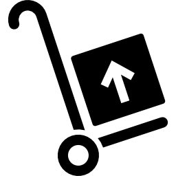 pakketvervoer voor bezorging icoon