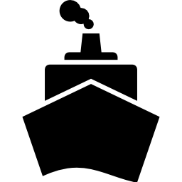Boat from front view icon