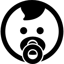 Baby face icon