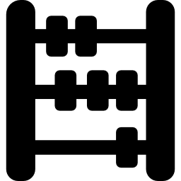Abacus calculating tool for maths icon