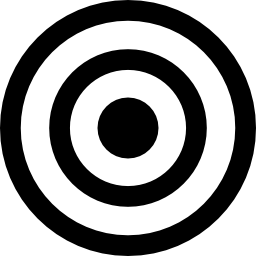 círculos concêntricos Ícone