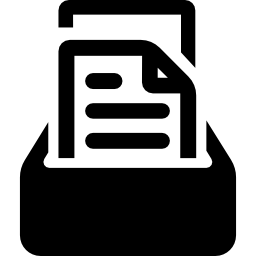 Storage of documents files icon