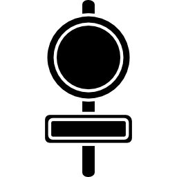 Traffic signals on a pole icon