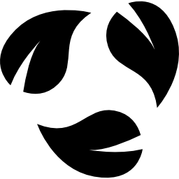 símbolo de reciclagem de três folhas Ícone