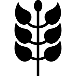rama con hojas icono