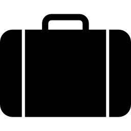 Black baggage tool icon