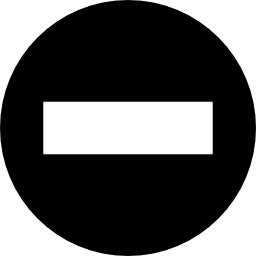 丸で囲んだマイナス記号 icon