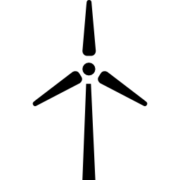 Wind mill ecological generator icon