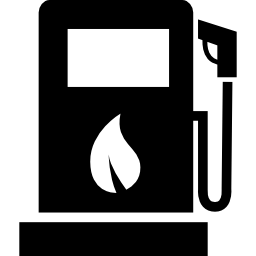 bomba de combustible ecológica icono