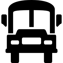 School bus front icon