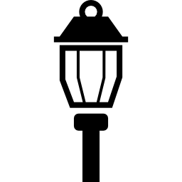 Street light lamp of vintage style icon