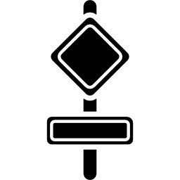 straat- of routesignalen icoon
